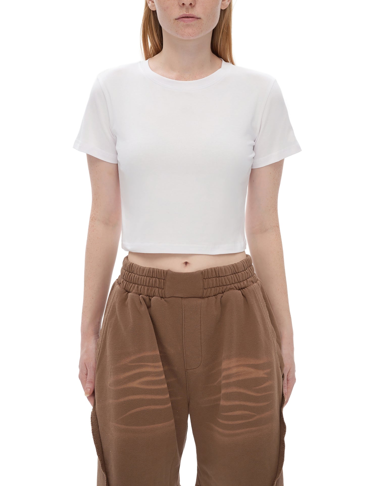 Love Fitted Crop Cotton T-Shirt