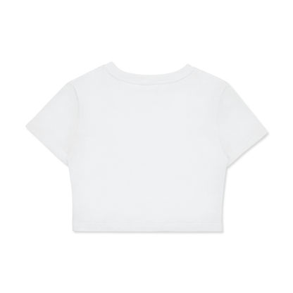 Love Fitted Crop Cotton T-Shirt
