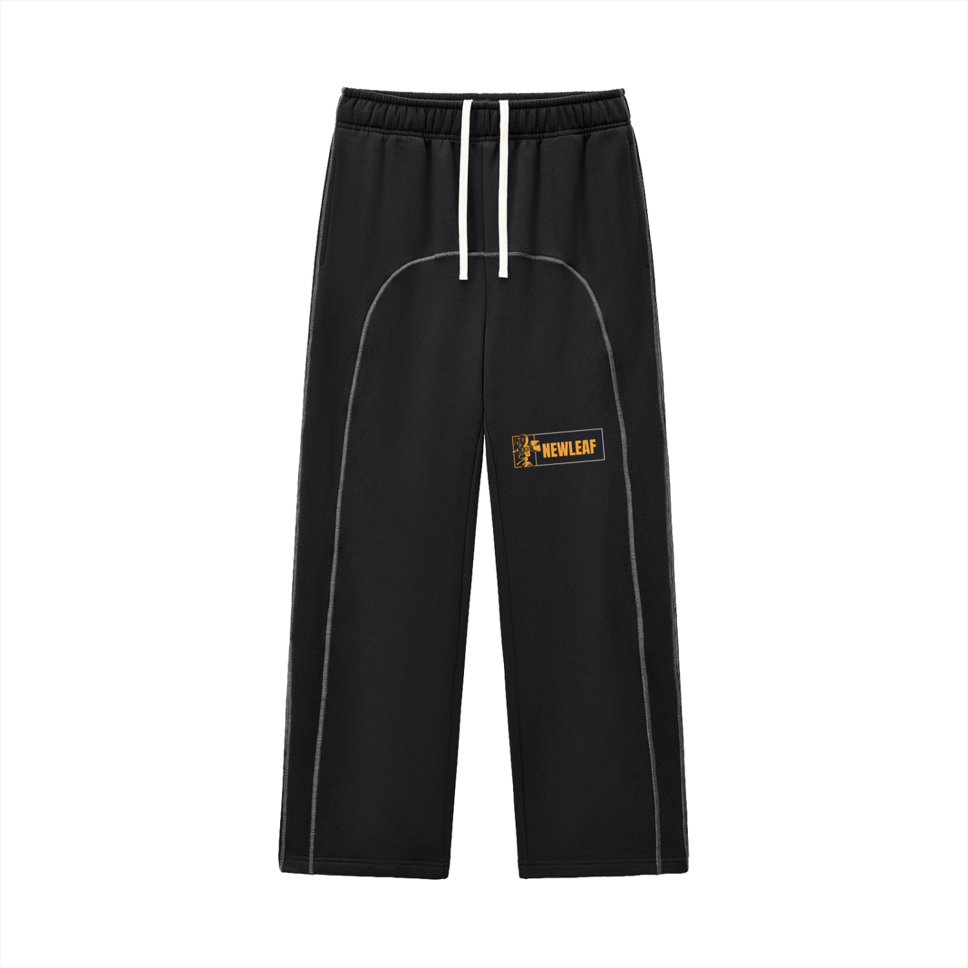 CONTRAST-STITCHED NEW LEAF STUDIO SWEATPANTS