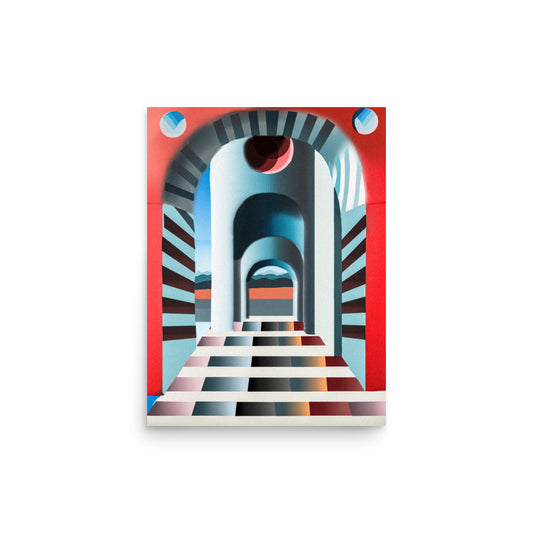 Wondrous open hallway Poster