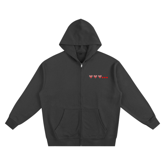 Gated Heart - Heavyweight Zip-up Hoodie