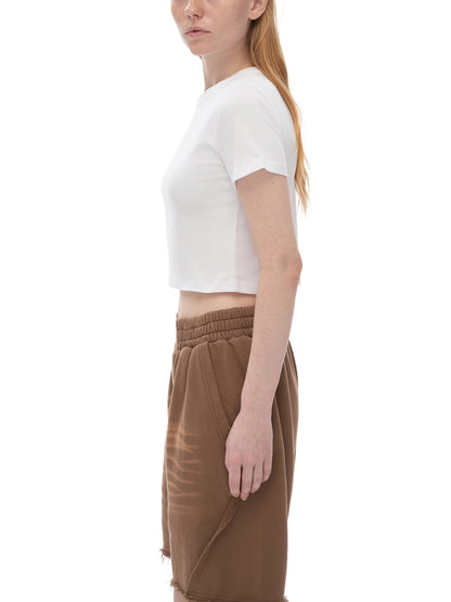 OMG Shut Up Women's Fitted Crop Tee | Bodycon T-Shirt