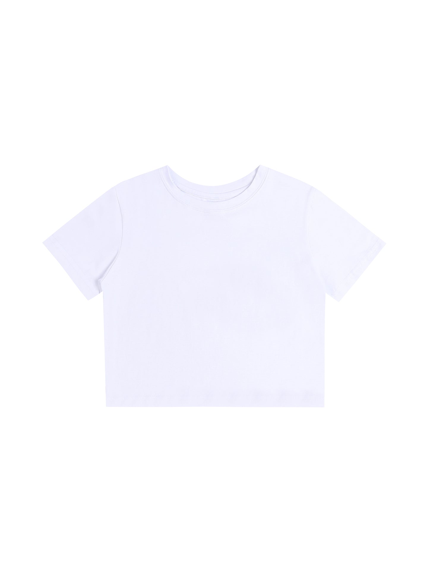 Love Fitted Crop Cotton T-Shirt
