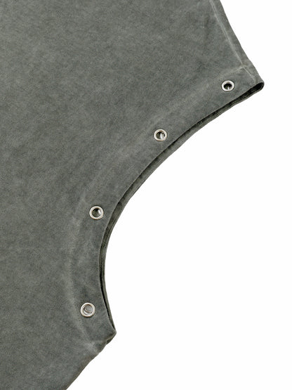 Hardcore Frenzy -  Distressed Grommet Eyelet Tank Top